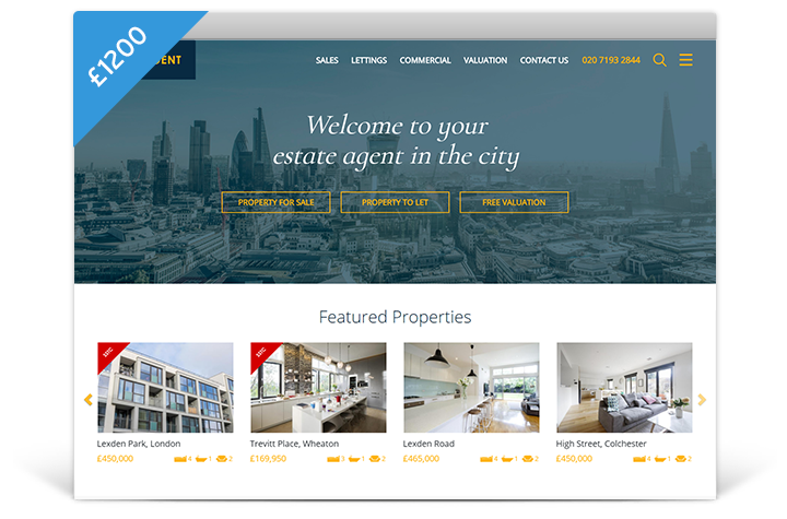 Estate Agent Websites - Horizon Theme